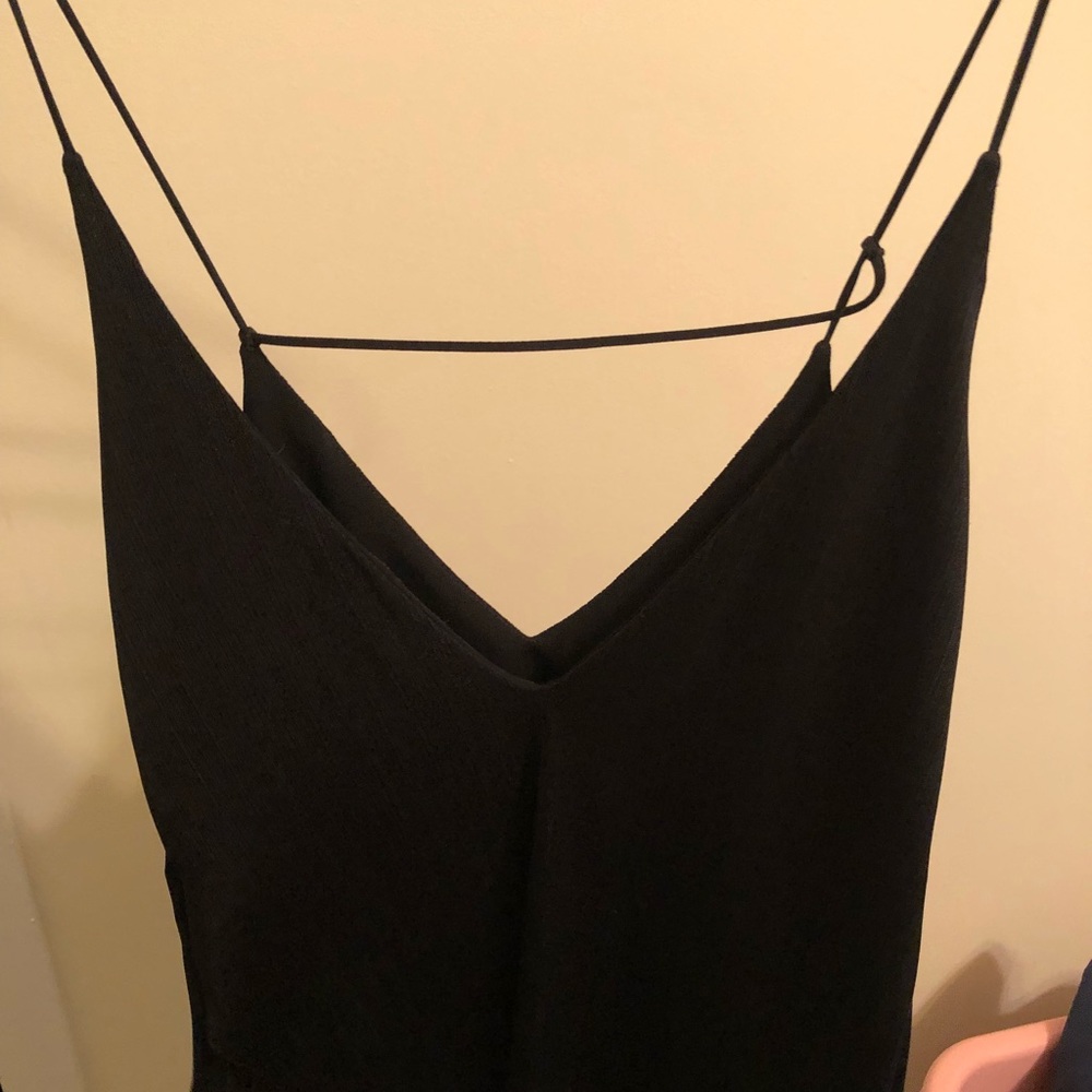 Express v neck open back shirt